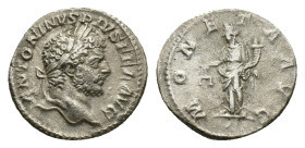 Caracalla (198-217). AR Denarius (17,72 mm, 2,85 g). Rome, AD 213. RIC 236. Good fine.