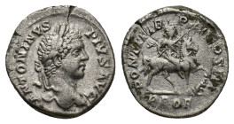 Caracalla (198-217). AR Denarius (17,86 mm, 3,84 g). Rome, AD 208. RIC IV 107; RSC 511. Very fine.