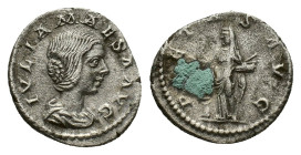 Julia Maesa (Augusta, 218-224/5). AR Denarius (18,43 mm, 3,13 g). Rome, AD 218-220. RIC 263 (Elagabalus). Very fine.