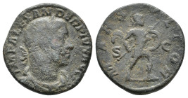 Severus Alexander (222-235). Æ Sestertius (26,77 mm, 16,20 g). Rome. RIC 635. About very fine.