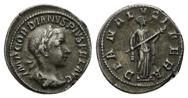 Gordian III (238-244). AR Denarius (18,99 mm, 2,95 g). Rome, AD 240. RIC 127; RSC 69. Very fine.