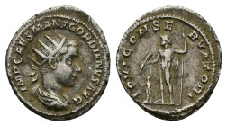Gordian III (238-244). AR Antoninianus (20,35 mm, 5,05 g). Rome, AD 238-239. RIC 2. Very fine.