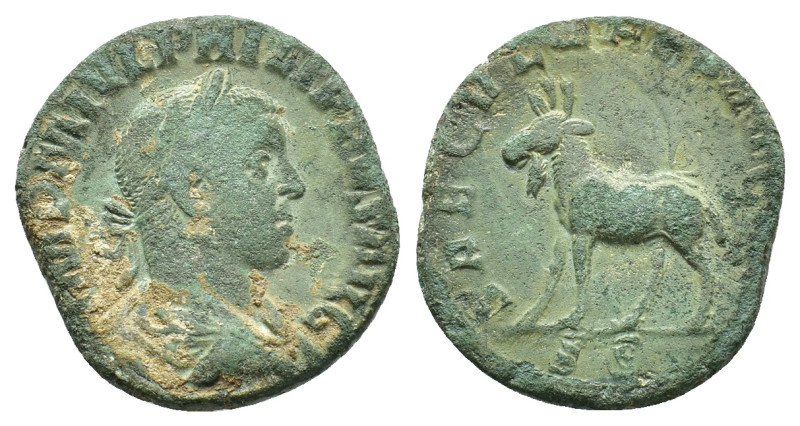 Philip II (247-249). Æ Sestertius (24,93 mm, 13,75 g). Rome, AD 248. RIC 264a. V...