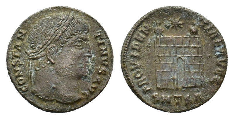 Constantine I (306-337). Æ Follis (17,45 mm, 2,59 g). Thessalonica. RIC 154. Ver...