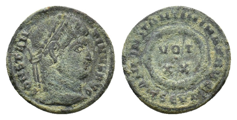 Constantine I (306-337). Æ Follis (18,17 mm, 2,92 g). Thessalonica, AD 324. RIC ...