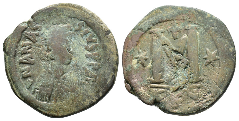 Anastasius I (491-518). Æ 40 Nummi (33,28 mm, 17,96 g). Nicomedia, AD 498-512. S...