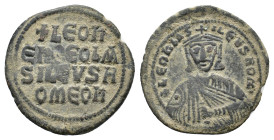 Leo VI (886-912). Æ Follis (27,65 mm, 7,82 g). Constantinople. Sear 1729. Very fine.