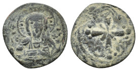 Anonymous. Time of Nicephorus III (1078-1081). Æ 40 Nummi (20,95 mm, 2,59 g). Sear 1889. Good fine.