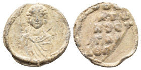 Byzantine Lead Seal (23,21 mm, 7,35 g). About very fine.