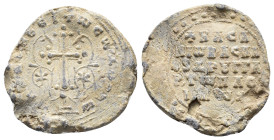 Byzantine Lead Seal (28,99 mm, 14,94 g). Very fine.