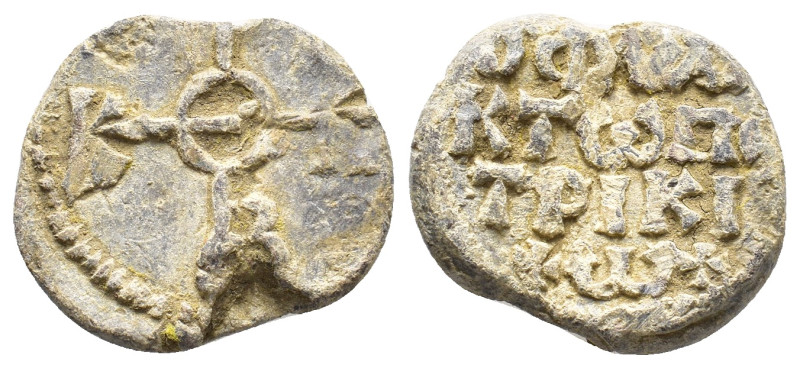 Byzantine Lead Seal (23,28 mm, 12,77 g). Very fine.