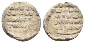 Byzantine Lead Seal (22,33 mm, 9,21 g). Very fine.