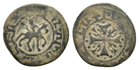 Cilician Armenia, Smpad (1296-1298). Æ Pogh (17,68 mm, 2,22 g). Cf. AC 413. About very fine.