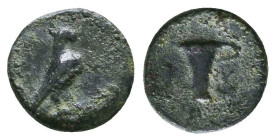 Bronze Æ
Aeolis, Kyme, 4th - 3rd century BC
10 mm, 0,6 g