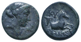 Bronze AE
Aiolis, Kyme, c. 350-250 BC
15 mm, 3,60 g