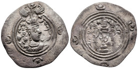 Drachm AR
Sasanian Kingdom, Husrav (Khosrau) II (591-628)
32 mm, 4,14 g