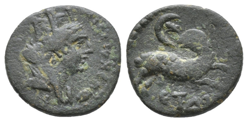 Bronze AE
Syria, Antioch, Seleukeia and Pieria, c. 55-56
21 mm, 2,22 g