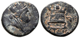 Bronze Æ
Seleucis and Pieria, Antioch, Pseudo-autonomous issue
19 mm, 4,86 g