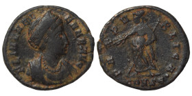Follis Æ
Helena, Augusta, 324-328/30, Constantinople, FL IVL HELENAE AVG Diademed and draped bust of Helena to right, wearing necklace. Rev. PAX PVBL...