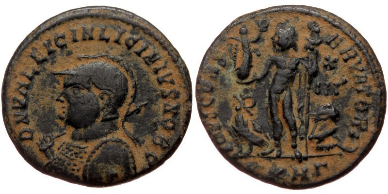 Follis Æ
Licinius II (Caesar, 317-324), Heraclea, 3rd officina, struck 321-324;...