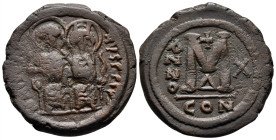 Follis Æ
Justin II (565-578) with Sophia, Constantinople
31 mm, 12,58 g