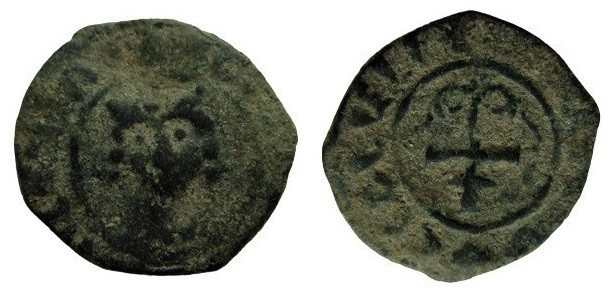 Kardez AE
Armenia, Levon I (1198-1219), The king's head / Patriarchal cross
22...