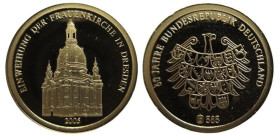 Frauenkirche in Dresden, 2005, Gold 585/1000
11 mm, 0,50 g