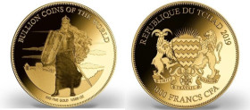 1/500 OZ, Germania, Gold 999/1000, (2019), 300 Francs (Chad), 16 mm