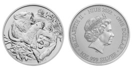 1 OZ AR
Niue, 1 Dollar 2022, Predators, Bull vs. Bear
31,10 g