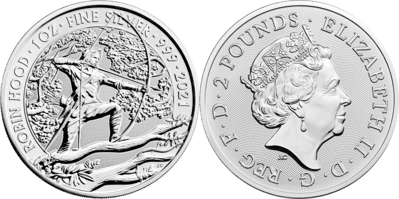 1 OZ AR
Myths and Legends, Robin Hood
31,10 g