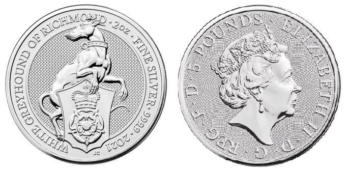 2 OZ AR
UK,White Greyhound of Richmond, 2021
62,20 g