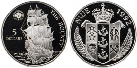 5 Dollar AR
Niue, The Bounty,1992, Silver 500/1000
30 mm, 10 g
KM# 55