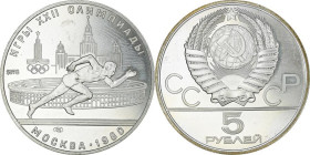 5 Rubel AR
CCCP, Olympic Games, Moscow 1980, Silver 900/1000