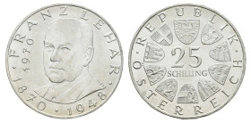 25 Schilling AR
Austria, Franz Lehar, 1970 Silver 800/1000
30 mm, 13 g
