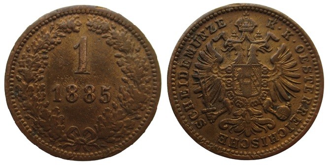 1 Heller
Austria, 1885