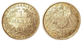 1 Mark AR
Germany, D, 1914, Silver 900/1000
5,55 g
KM #7; J. 9