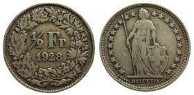 ½ Franken
Switzerland, 1928, Silver 835/1000