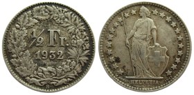 ½ Franken
Switzerland, 1932, Silver 835/1000