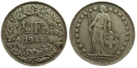 ½ Franken
Switzerland, 1944, Silver 835/1000