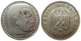 5 Mark AR
Hindenburg, 1935 A
29 mm, 13,86 g