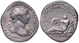 Traiano (98-117) Denario - Busto laureato a d. - R/ donna sdraiata a d. - RIC 266 AG (g 2,47)
MB