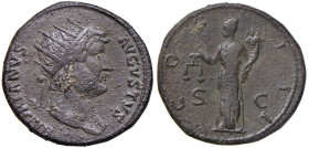 Adriano (117-138) Dupondio - Testa radiata a d. - R/ la Moneta stantte a s. - RIC 832 AE (g 12,51)
BB