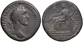 Antonino PIo (138-161) Sesterzio - Busto laureato a d. - R/ L’Annona seduta a s. - RIC 891 AE (g 25,83)
MB