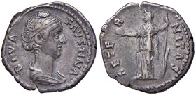 Faustina I (moglie di Antonino Pio) Denario - Busto a d. - R/ L’Eternità stante a s. - RIC 344 AG (g 3,35)
BB