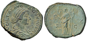 Lucilla (moglie di Lucio Vero) Sesterzio - Busto a d. - R/ Venere stante a s. - RIC 1763 AE (g 28,12) Piacevole esemplare con patina verde e dalla inu...