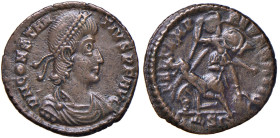 Costanzo II (337-361) AE (Siscia) - Busto a d. - R/ legionario in atto di colpire un cavaliere nemico abbattuto - RIC 350 AE (g 2,41)
BB