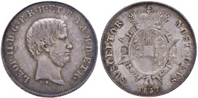 FIRENZE Leopoldo II (1823-1859) Paolo 1857 - AG (g 2,72) Bella patina delicata
SPL+