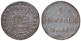 FIRENZE Leopoldo II (1824-1859) Quattrino 1848 - MIR 465/21 CU (g 1,00)
qBB