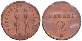 MILANO Repubblica italiana (1802-1805) Progetto del denari 2 A. II - Crippa 11; P.P. 445 CU R Sigillato FDC da Francesco Cavaliere
FDC