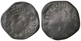 NAPOLI Filippo IV (1621-1665) Tornese 1622 - Magliocca 97; MIR 267/6; P.R. 90 CU (g 2,91) RRRR
B